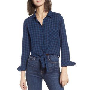 Rails Val Tie-Front Button Down Shirt